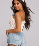 With fun and flirty details, Floral Smock Tube Top shows off your unique style for a trendy outfit for the summer season!