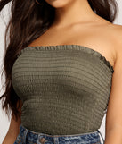 With fun and flirty details, Smock It Up Tube Top shows off your unique style for a trendy outfit for the summer season!