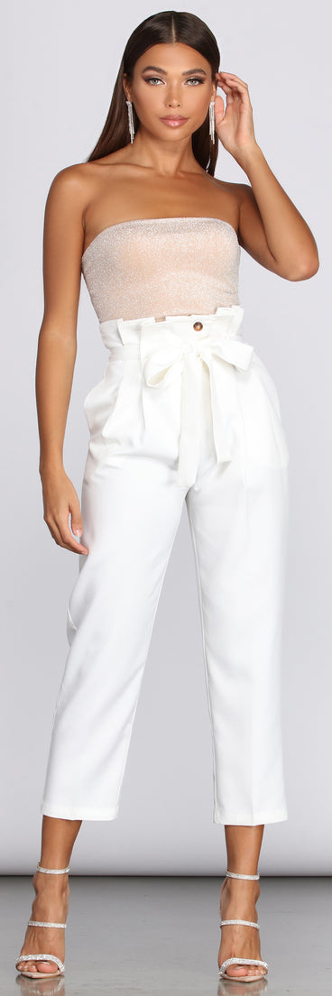 With fun and flirty details, Luxe In Lurex Tube Top shows off your unique style for a trendy outfit for the summer season!