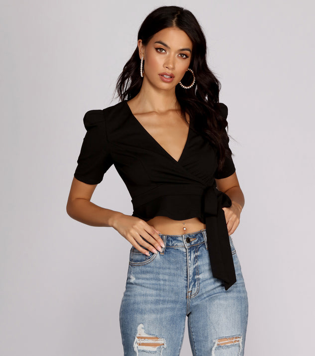 Rep The Peplum Wrap Top