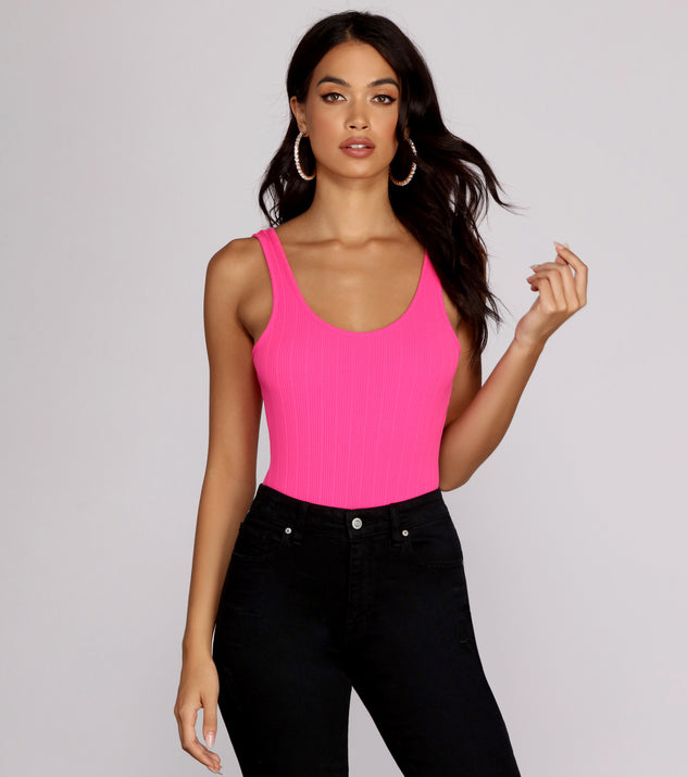 Brighter Babe Scoop Neck Bodysuit is a trendy pick to create 2023 festival outfits, festival dresses, outfits for concerts or raves, and complete your best party outfits!