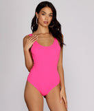With fun and flirty details, Brighter Babe Scoop Neck Bodysuit shows off your unique style for a trendy outfit for the summer season!