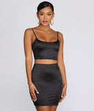You’ll look stunning in the Binz Crop Top when paired with its matching separate to create a glam clothing set perfect for a New Year’s Eve Party Outfit or Holiday Outfit for any event!