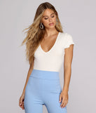 With fun and flirty details, Personal Fave Knit Bodysuit shows off your unique style for a trendy outfit for the summer season!