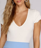 With fun and flirty details, Personal Fave Knit Bodysuit shows off your unique style for a trendy outfit for the summer season!