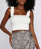 Rad Ruffle-Trim Tank Top