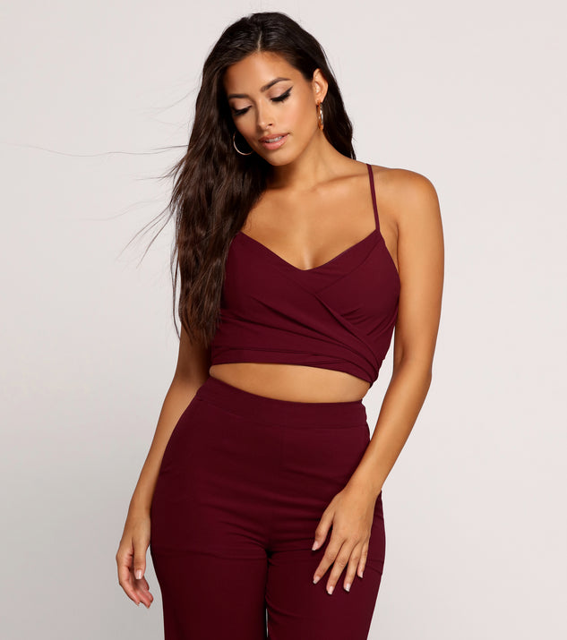 You’ll look stunning in the Start A Conversation Crop Top when paired with its matching separate to create a glam clothing set perfect for a New Year’s Eve Party Outfit or Holiday Outfit for any event!