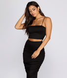 With fun and flirty details, Perfect Balance Crop Top shows off your unique style for a trendy outfit for the summer season!