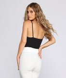 With fun and flirty details, Scalloped Trim Bodysuit shows off your unique style for a trendy outfit for the summer season!