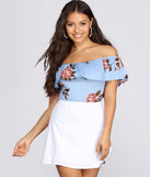 Floral Moment Ruffled Bodysuit