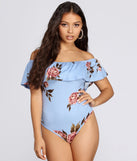 Floral Moment Ruffled Bodysuit