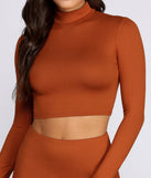You’ll look stunning in the Brushed With Basics Crop Top when paired with its matching separate to create a glam clothing set perfect for a New Year’s Eve Party Outfit or Holiday Outfit for any event!