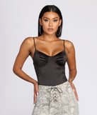 Run Away With Me Satin Bodysuit