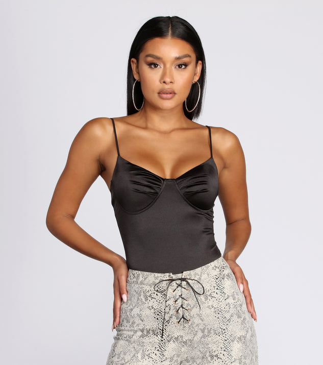Run Away With Me Satin Bodysuit