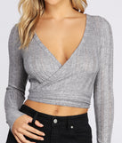 Long Sleeve Ribbed Crop Top