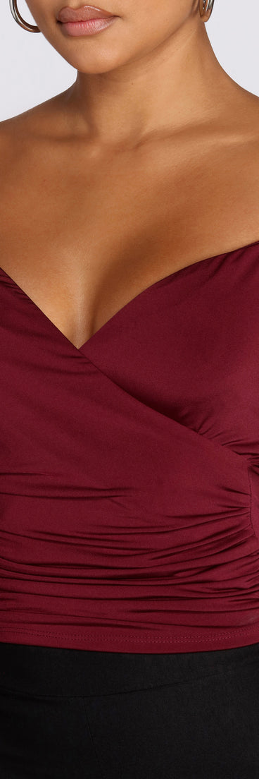 With fun and flirty details, Bungee V-Neck Cami shows off your unique style for a trendy outfit for the summer season!