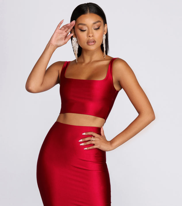 You’ll look stunning in the Worst Behavior Crop Top when paired with its matching separate to create a glam clothing set perfect for a New Year’s Eve Party Outfit or Holiday Outfit for any event!