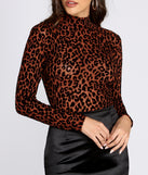 Wild Instincts Leopard Top for 2022 festival outfits, festival dress, outfits for raves, concert outfits, and/or club outfits