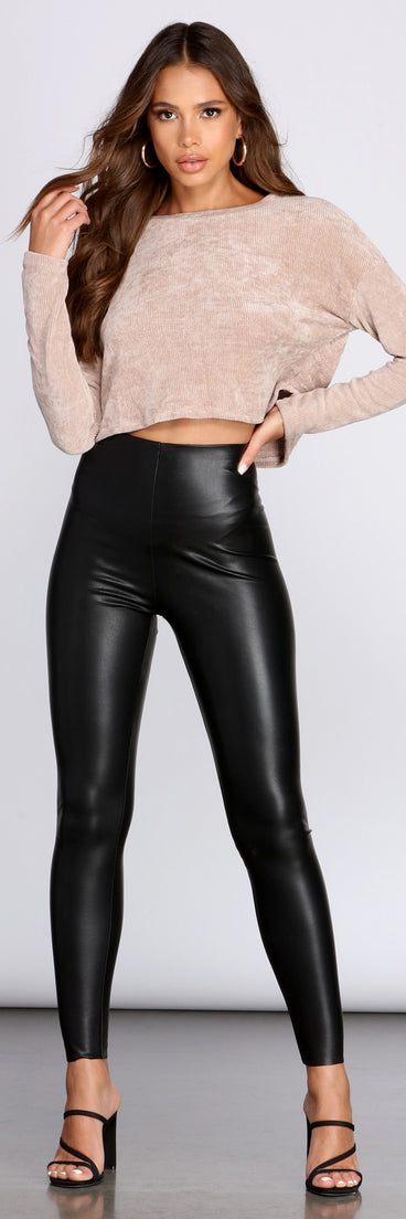 Cozy Chenille Crop Top