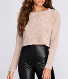 Cozy Chenille Crop Top