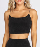 Glittering Knit Crop Top