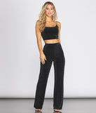 Glittering Knit Crop Top