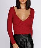 Simply Stylish Wrap Front Top