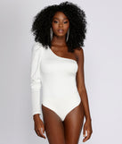 Hey Ma One Shoulder Bodysuit