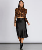 With fun and flirty details, Leopard Mock Neck Crop Top shows off your unique style for a trendy outfit for the summer season!