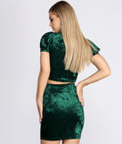 Lover Of Velvet Crop Top