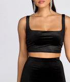 Velvet Stunner Crop Top