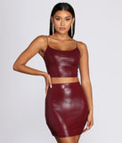 You’ll look stunning in the Set Me Up With Snake Crop Top when paired with its matching separate to create a glam clothing set perfect for a New Year’s Eve Party Outfit or Holiday Outfit for any event!