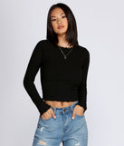 A Little Edge Long Sleeve Top