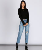 A Little Edge Long Sleeve Top