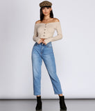 Buttoned In Basics Crop Top