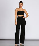 Shimmer One Shoulder Crop Top