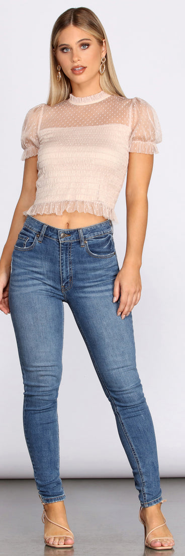 With fun and flirty details, Sweet Intentions Smocked Top shows off your unique style for a trendy outfit for the summer season!