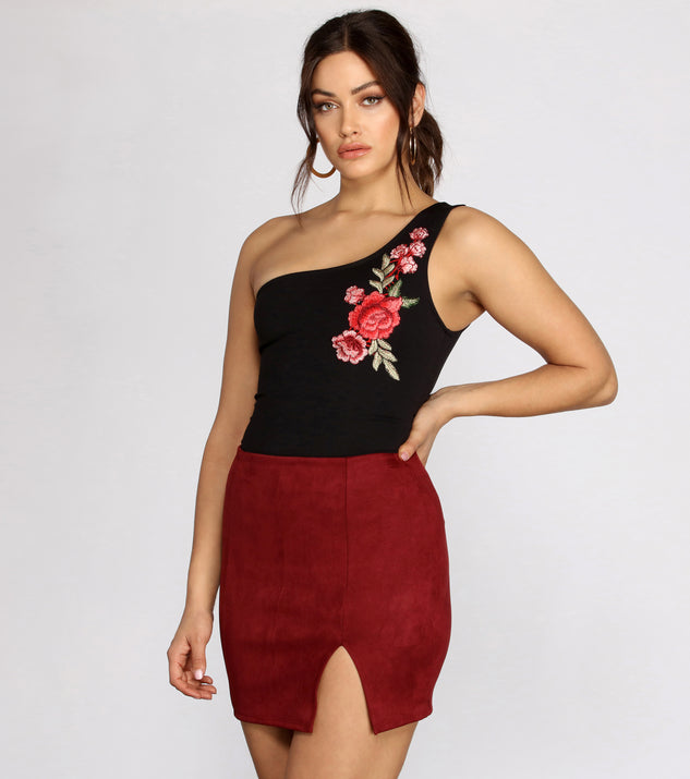 Floral Beauty One Shoulder Bodysuit