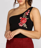 Floral Beauty One Shoulder Bodysuit