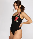 Floral Beauty One Shoulder Bodysuit