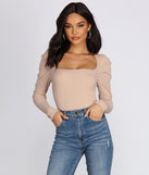 With fun and flirty details, Pleated Puff Sleeve Bodysuit shows off your unique style for a trendy outfit for the summer season!