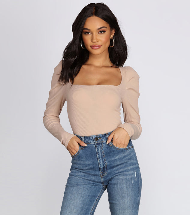 With fun and flirty details, Pleated Puff Sleeve Bodysuit shows off your unique style for a trendy outfit for the summer season!
