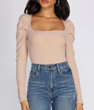 With fun and flirty details, Pleated Puff Sleeve Bodysuit shows off your unique style for a trendy outfit for the summer season!