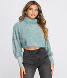 Cozy Cropped Fuzzy Sweater