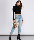 Softer Than Ever Turtleneck Crop Top