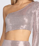 Style It With Sequins Crop Top