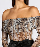 Forever Fierce Mesh Off Shoulder Bodysuit for 2022 festival outfits, festival dress, outfits for raves, concert outfits, and/or club outfits