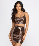 You’ll look stunning in the Sizzling Sequin Crop Top when paired with its matching separate to create a glam clothing set perfect for parties, date nights, concert outfits, back-to-school attire, or for any summer event!