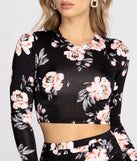With fun and flirty details, Strike A Rose Floral Crop Top shows off your unique style for a trendy outfit for the summer season!