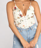 With fun and flirty details, Ditsy Floral Ribbed Knit Tank shows off your unique style for a trendy outfit for the summer season!